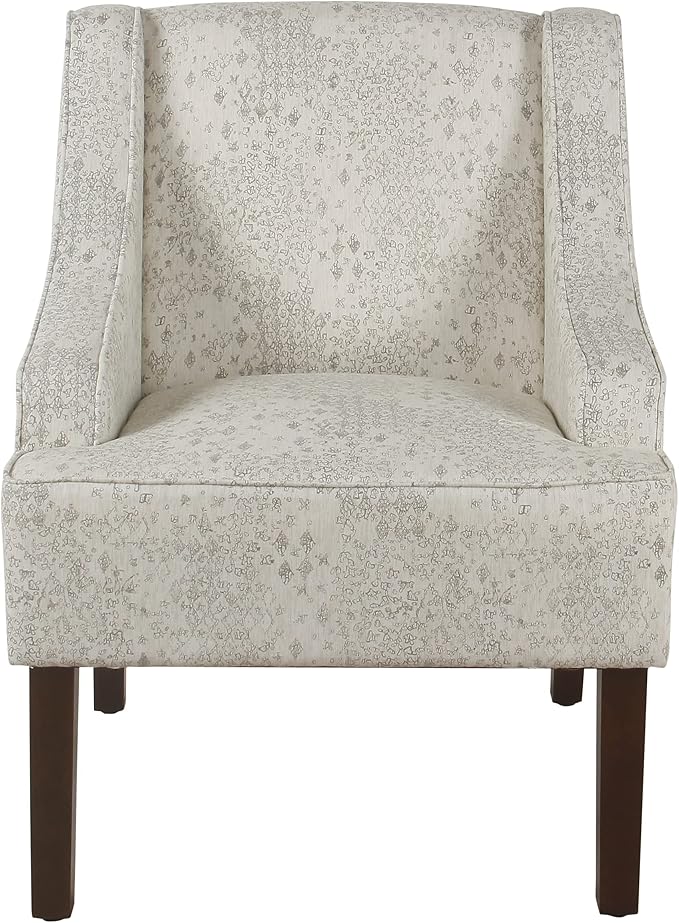 Homepop Home Decor | Upholstered Classic Swoop Arm Accent Chair | Accent Chairs - Image 5