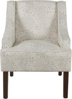 Homepop Home Decor | Upholstered Classic Swoop Arm Accent Chair | Accent Chairs - Image 5