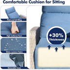 ZZW Outdoor Recliner Chair, Wicker Patio Recliners - Image 4