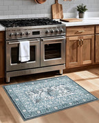 GarveeHome Mist Blue 2x3 Door Mat Indoor Rugs - Image 3