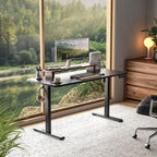 Veken 63x23.6 Inch Large Electric Standing Desk, Heights Adjustable, Sit to - Image 7