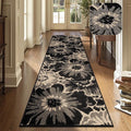 Findosom Hallway Runner Rug 2x8, Non Slip High-Low Textured Floral Washable by Findosom