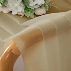 Gold Sheer Curtains 84 Inch Length 2 Panels Set, Light Filtering Voile Fimly - Image 7