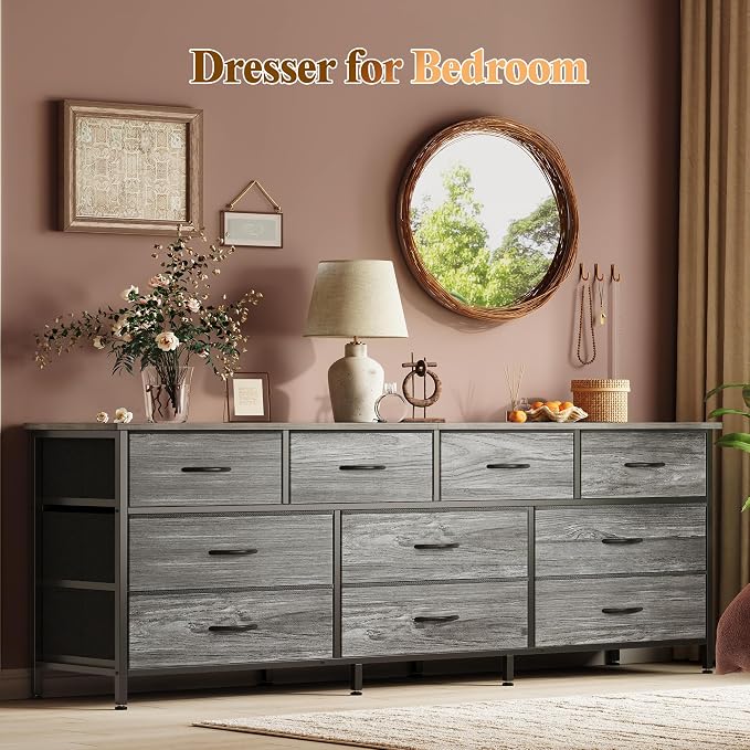 Huuger 63 Inch Dresser for Bedroom, Long Dresser - Image 7