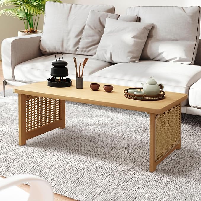 Foldable Japanese Floor Table Lightweight, No Assembly Required, Eco-Friendly - Image 7