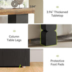 63-Inch Console Table, Heavy-Duty Look, Behind Couch Sofa Table, Color Blocking - Image 4
