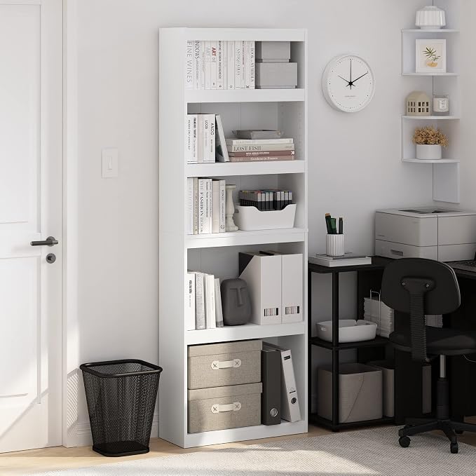 Furinno JAYA Book Shelf, 5-Tier Bookshelf, Enhanced Home Bookcase - Image 2