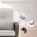 Belord Patio Wicker Chairs Swivel Rocker - Image 9
