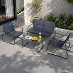 Kozyard Sofia 4-Piece Patio Conversation Set, Outdoor Furniture Set by Kozyard