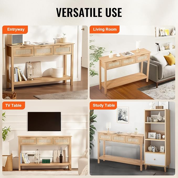 VEVOR Rattan Console Table - Image 7