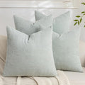 Set of 4 Soft Textured Decorative Throw Pillow Covers 18x18 Inch Cozy Farmhouse by Cozoomy