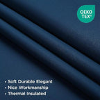 Joydeco Blackout Curtains 96 Inches Long, Thermal Insulated Black Out Curtains - Image 5