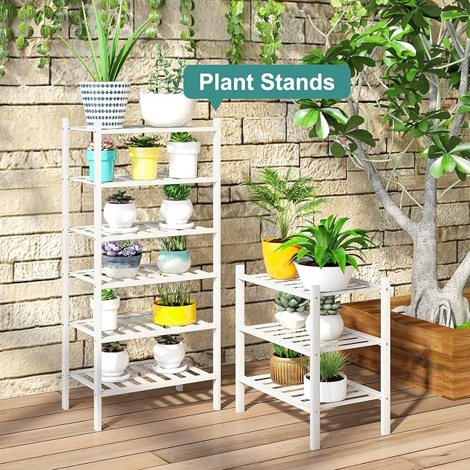 viewcare Small Shoe Rack for Entryway, Bamboo Wood Standing Shoe Shelf for - Image 2
