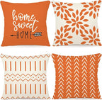 YCOLL Fall Pillow Covers 18x18 Set of 4, Modern Sofa Throw Pillow Cover by PillowCoversExpert