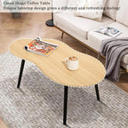 Small Coffee Table Cloud Coffee Table Modern Center Table Floor Table Walnut - Image 6