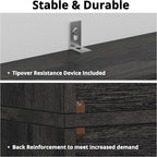 IRONCK Bookshelves and Bookcases Floor Standing 6 Tiers Display Storage Shelves - Image 5