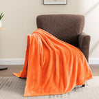 BEDELITE Fleece Blanket Soft Fall Twin Size Blanket Orange 60"x80" | Ultra Soft - Image 7