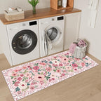 DUKINO 2x5 Runner Rug, Floral Washable Rug - Image 6
