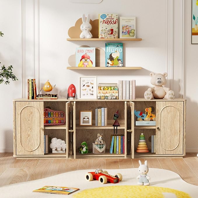 63'' Fluted Sideboard Buffet Cabinet - Image 5