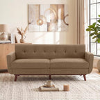 Kingfun 77.2" W Loveseat Sofa, Mid Century Modern Decor Love Seat Couches - Image 3