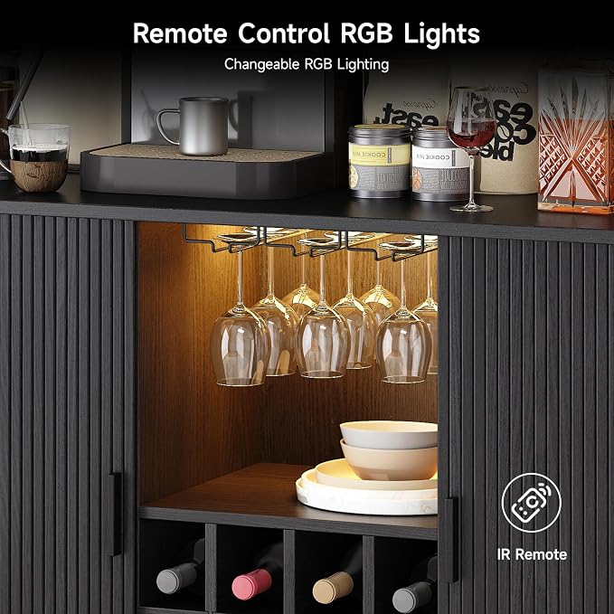 ONBRILL 55" Wine Bar Cabinet - Image 6