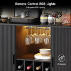 ONBRILL 55" Wine Bar Cabinet - Image 6