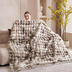 50x60 Inches Ultra-Soft Fuzzy Faux Fur Plush Throw Blanket - Image 4