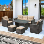 6 Pieces Patio Furniture Set - Image 8