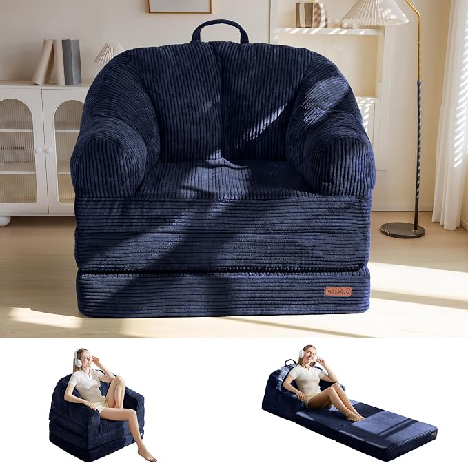 MAXYOYO Folding Sofa Bed with Backrest, Boneless Fold Out Couch Bed with Handle by MAXYOYO