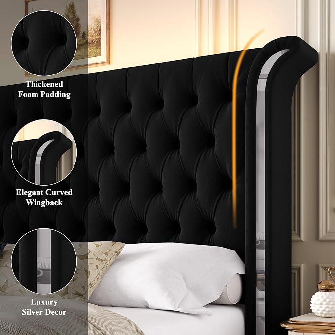 Keyluv Full Smart LED Bed Frame - Image 5