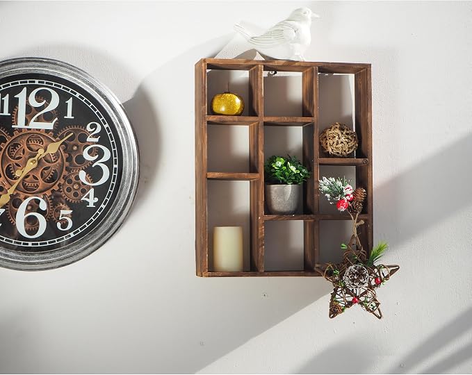 SOFE Small Brown Wood Shadow Box - Image 5