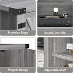YESHOMY Modern Farmhouse TV Stand - Image 7