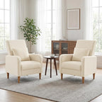 COLAMY Mid-Century Modern Upholstered Accent Chair - Image 3