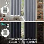 Simplebrand Ava Silver Grey Short Blackout Curtains - Image 6