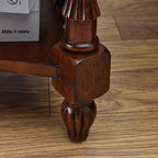 LEEMTORIG Oval Round Glass End Table, 2-Tier Solid Wood Glass Top End Side - Image 7