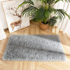 Chicrug Soft Runner Rug for Bedroom Living Room Plush Fluffy Rug 2x3 | Shag - Image 4
