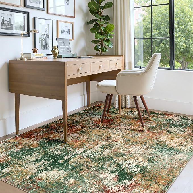 RELEANY Washable 6'x8' Abstract Area Rug - Image 8