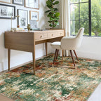 RELEANY Washable 4'x6' Abstract Area Rug - Image 4