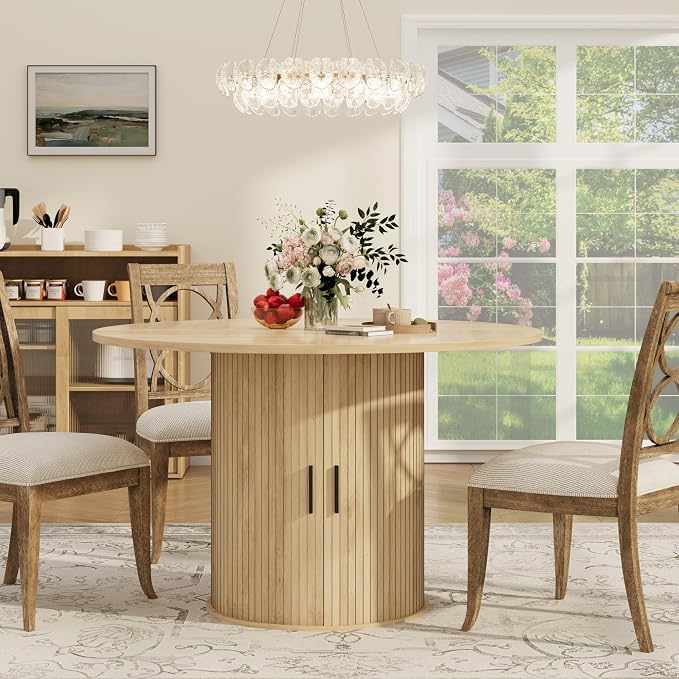 GarveeHome 47'' Round Dining Table - Image 8