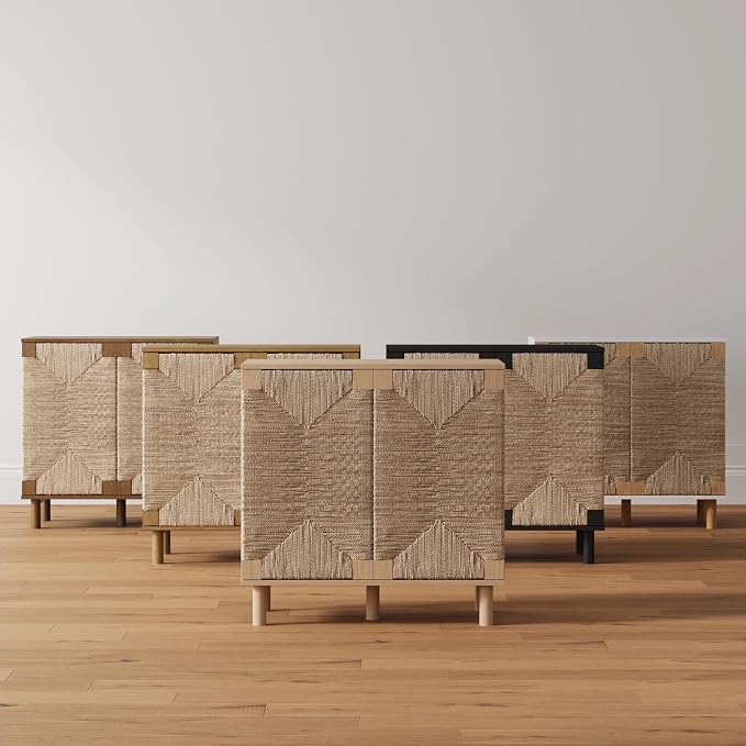 Nathan James Beacon Accent Natural Sideboard Storage Cabinet TV Stand - Image 9