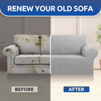 Stretch Couch Covers for Sofa, 3 Cushion Couch Slipcover, Elastic Bottom for - Image 8