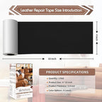 KING MOUNTAIN Leather Repair Patch, 4 x 63 Inches self Adhesive Leather Repair - Image 4