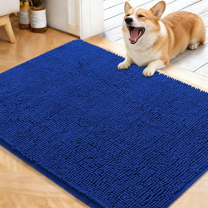OLANLY Dog Door Mat for Muddy Paws 40x32, Super Absorbent Chenille Mud Mat | by OLANLY