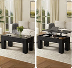 FABATO 41.7'' Lift Top Coffee Table, Wooden Rectangle Coffee Table - Image 5