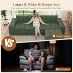 Vesgantti 114" Modular Boneless Couch, Modern 3 Seater Sectional Sofa - Image 5