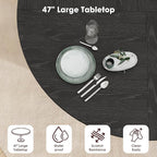 GarveeHome 47'' Round Dining Table - Image 4