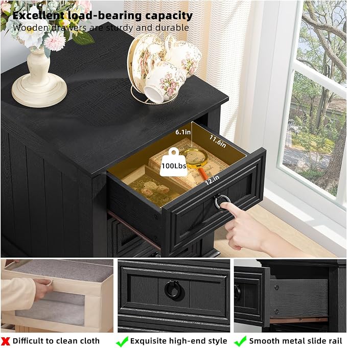 Joaxswe 18" Farmhouse Night Stand - Image 3