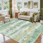 Aelenmu 6x9 Area Rugs for Living Room Washable Bedroom Dining Room Green | - Image 3