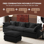 Ihanherry 111.4" L Shaped Modern Sofa Modular Sectional Cloud Couch - Image 6