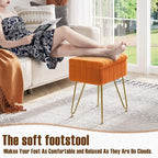 Greenstell Vanity Stool Chair Faux Fur - Image 4